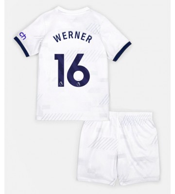 Tottenham Hotspur Timo Werner #16 Primera Equipación Niños 2023-24 Manga Corta (+ Pantalones cortos)